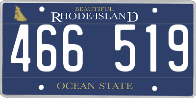 RI license plate 466519