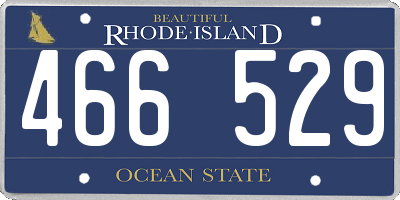 RI license plate 466529
