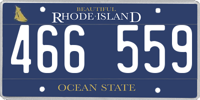 RI license plate 466559