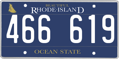 RI license plate 466619