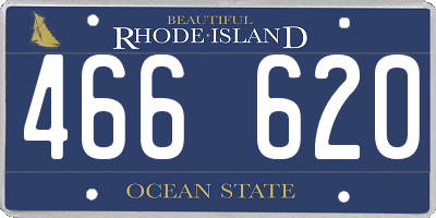 RI license plate 466620