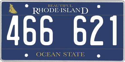 RI license plate 466621