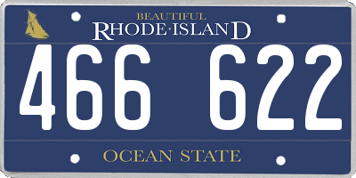 RI license plate 466622