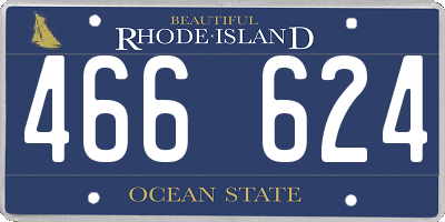RI license plate 466624
