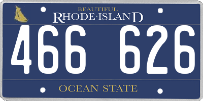 RI license plate 466626