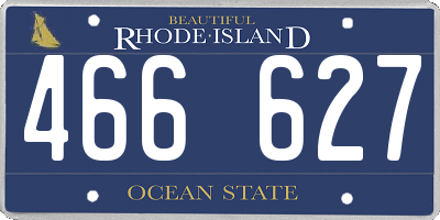 RI license plate 466627