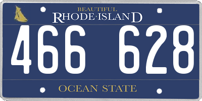 RI license plate 466628