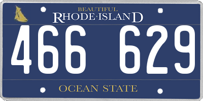 RI license plate 466629
