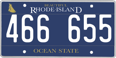RI license plate 466655