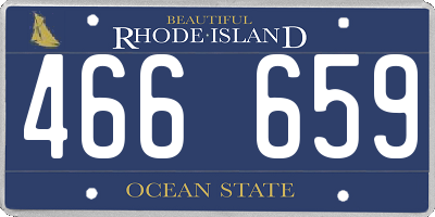 RI license plate 466659