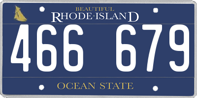 RI license plate 466679