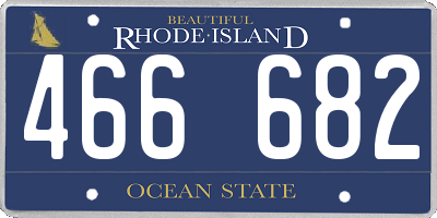 RI license plate 466682
