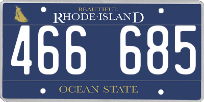RI license plate 466685