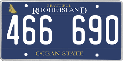 RI license plate 466690