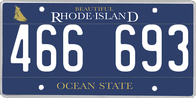 RI license plate 466693