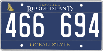 RI license plate 466694