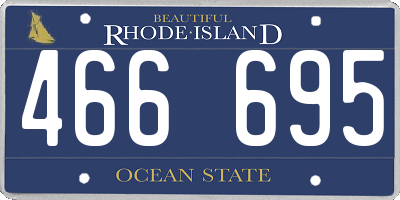 RI license plate 466695