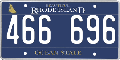 RI license plate 466696