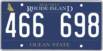 RI license plate 466698