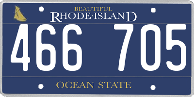 RI license plate 466705