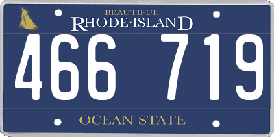 RI license plate 466719