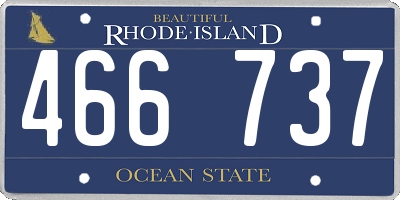 RI license plate 466737