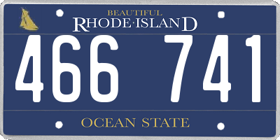 RI license plate 466741