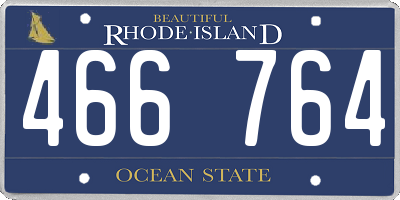 RI license plate 466764
