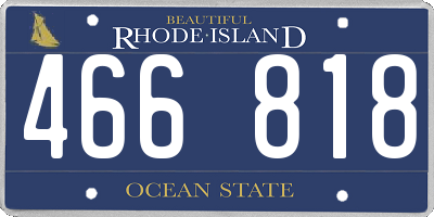 RI license plate 466818