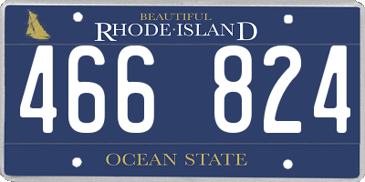 RI license plate 466824