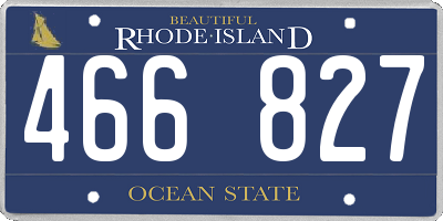 RI license plate 466827