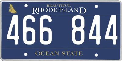 RI license plate 466844