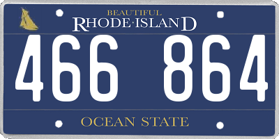 RI license plate 466864