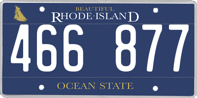 RI license plate 466877