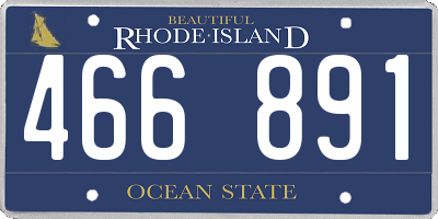 RI license plate 466891