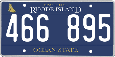 RI license plate 466895