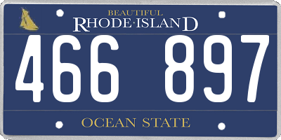 RI license plate 466897