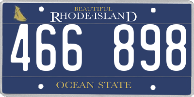 RI license plate 466898