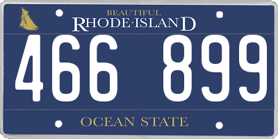 RI license plate 466899