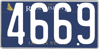 RI license plate 4669