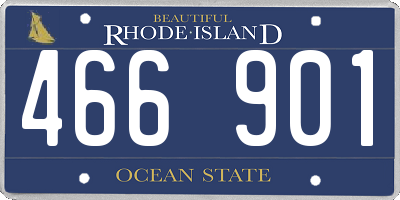 RI license plate 466901