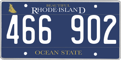 RI license plate 466902