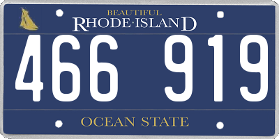 RI license plate 466919