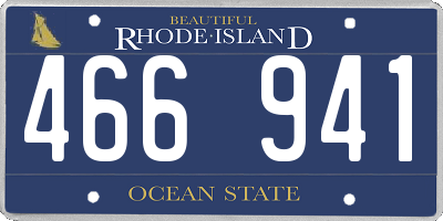 RI license plate 466941