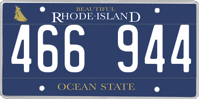 RI license plate 466944
