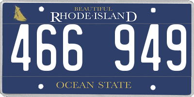 RI license plate 466949