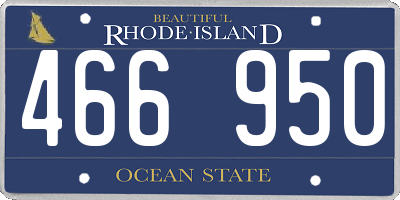 RI license plate 466950