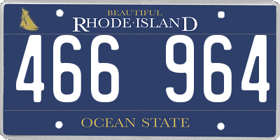 RI license plate 466964