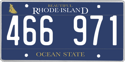 RI license plate 466971