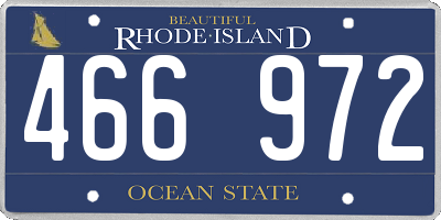 RI license plate 466972